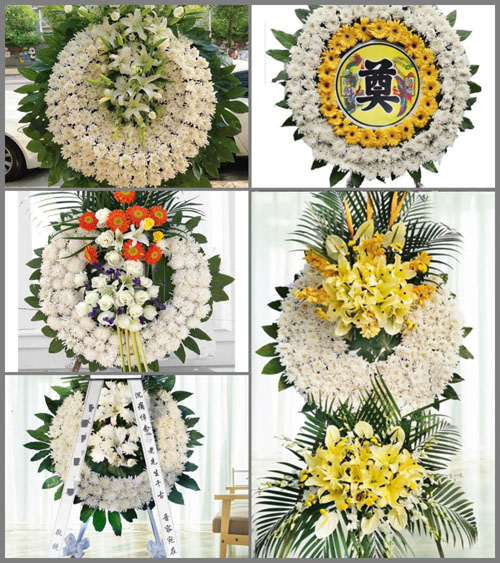 广东江门市新会区司前镇石名村花圈速递